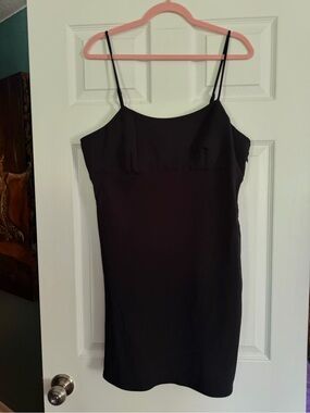 a new day Black Mini Slip Dress